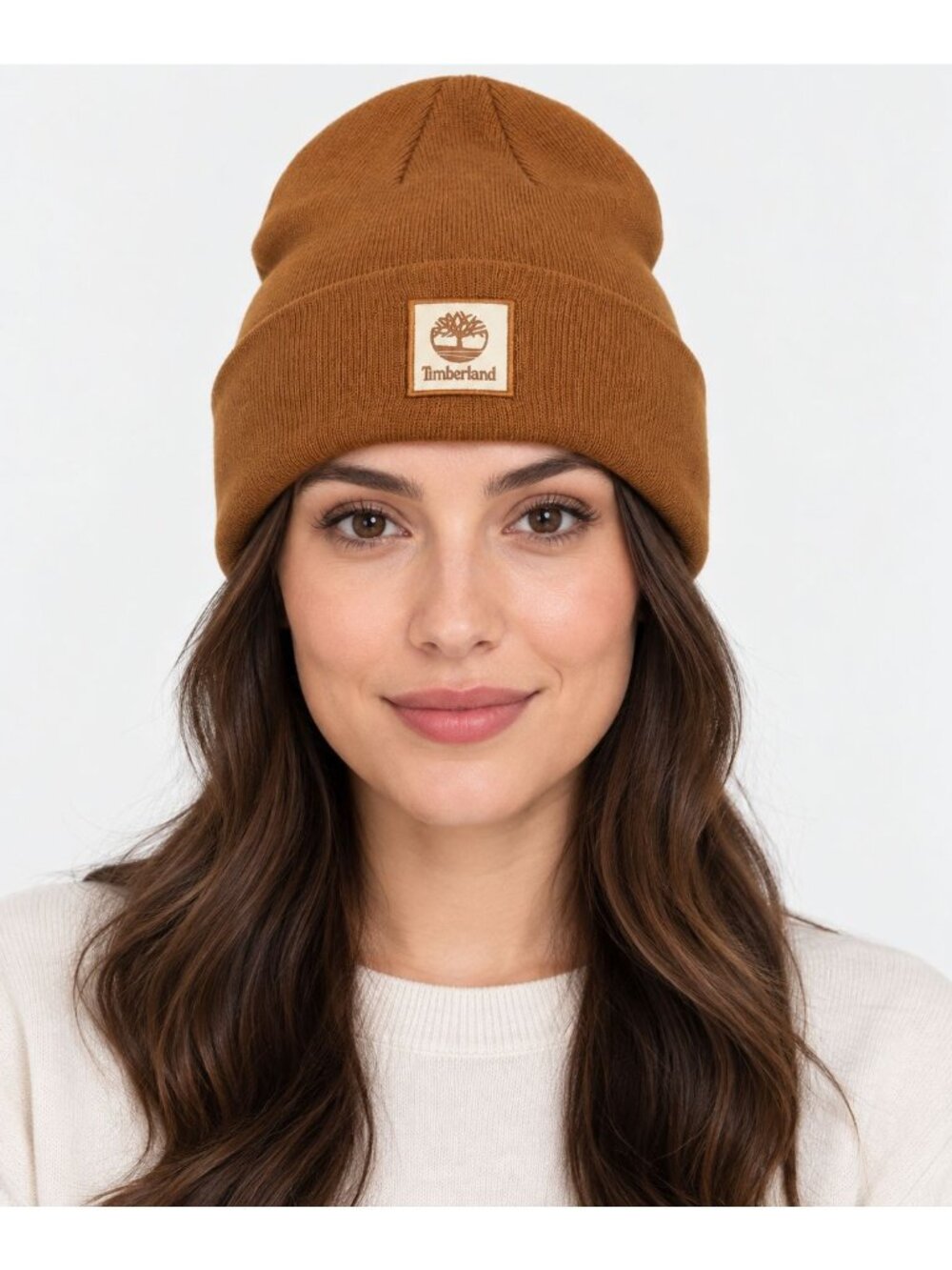 NWT Timberland Classic Tonal Patch Cuffed Beanie Wheat Size One Size (6 PCS)